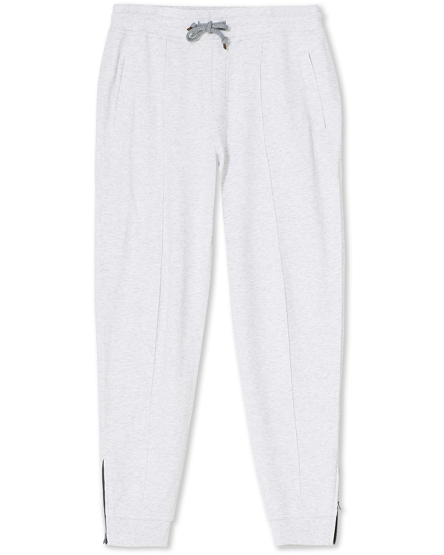 Herren | Hosen | Brunello Cucinelli | Soft Cotton Jersey Sweatpants Pearl Grey