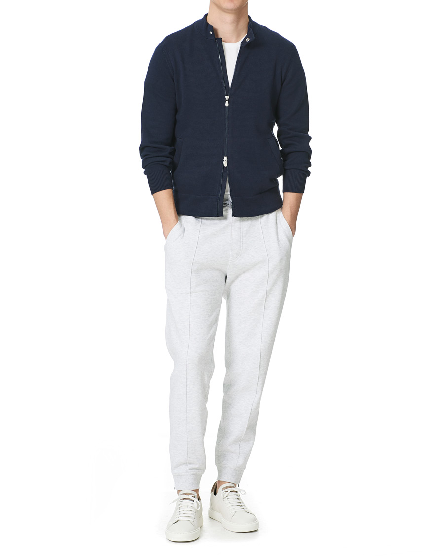 Herren | Hosen | Brunello Cucinelli | Soft Cotton Jersey Sweatpants Pearl Grey