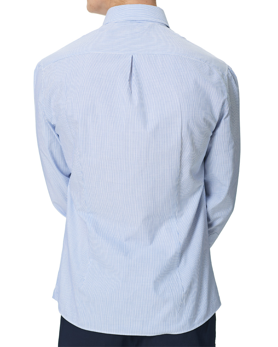 Herren | Hemden | Brunello Cucinelli | Slim Fit Striped Button Down Shirt Blue