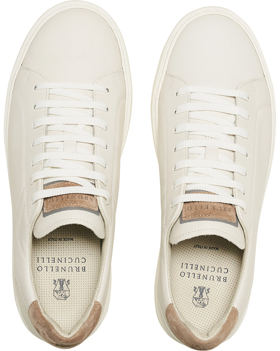 Herren | Brunello Cucinelli Plain Sneaker White Calf | Brunello Cucinelli | Plain Sneaker White Calf