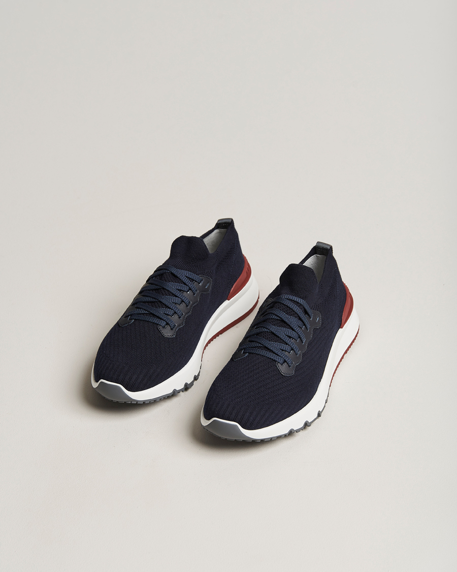 Herren | Kategorie | Brunello Cucinelli | Mesh Running Sneakers Navy