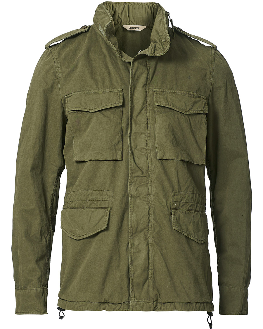 Herren | Jacken | Aspesi | Cotton Field Jacket Army Green