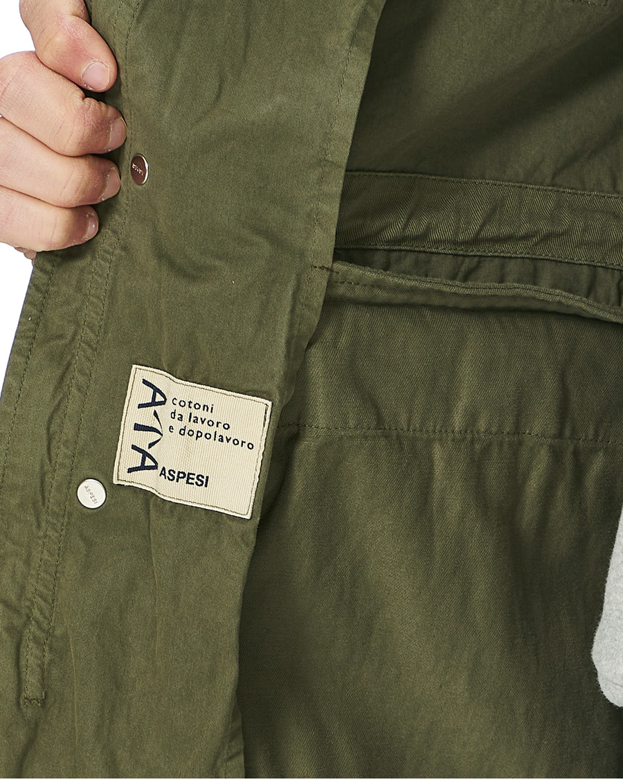Herren | Jacken | Aspesi | Cotton Field Jacket Army Green