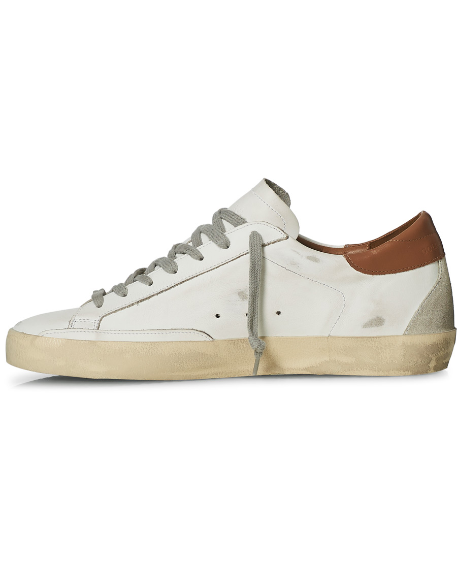 Herren | Golden Goose Deluxe Brand Super-Star Sneakers White/Brown | Golden Goose | Deluxe Brand Super-Star Sneakers White/Brown