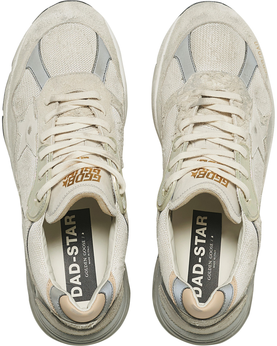 Herren | Golden Goose Deluxe Brand Running Dad Sneakers White/Silver | Golden Goose | Deluxe Brand Running Dad Sneakers White/Silver