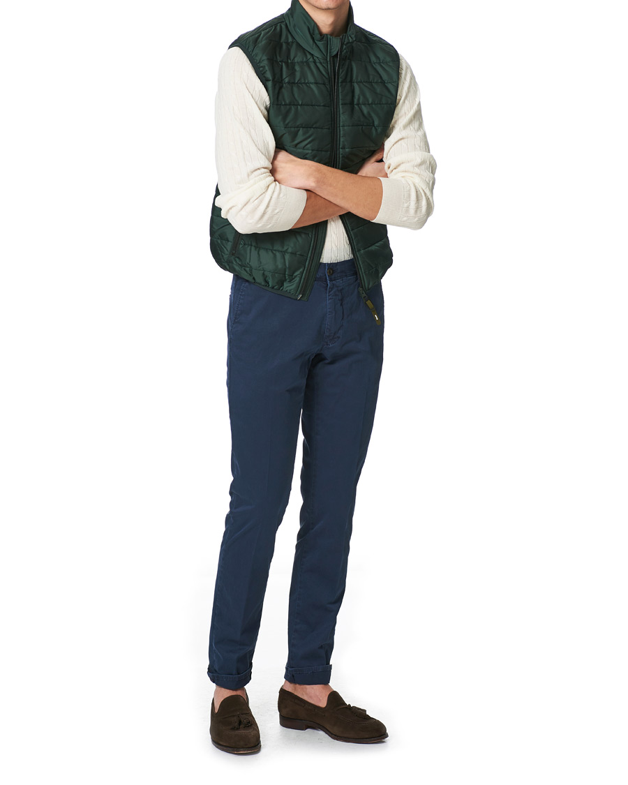 Herren | Hosen | Incotex | Slim Fit Garment Dyed Slacks Navy