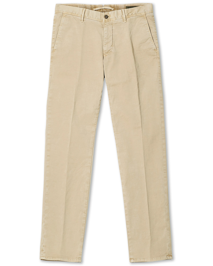 Herren | Hosen | Incotex | Regular Fit Garment Dyed Slacks Beige