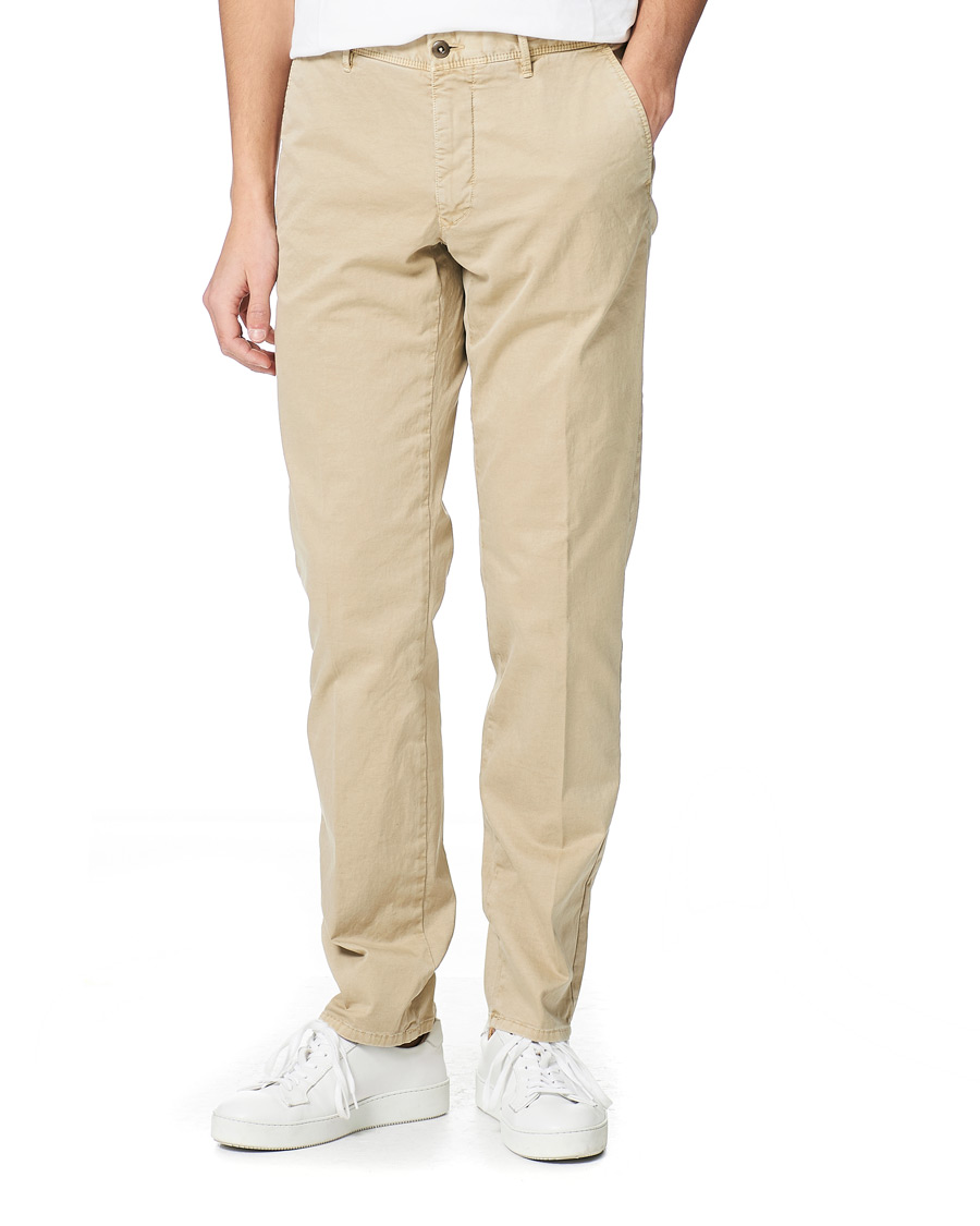 Herren | Hosen | Incotex | Regular Fit Garment Dyed Slacks Beige