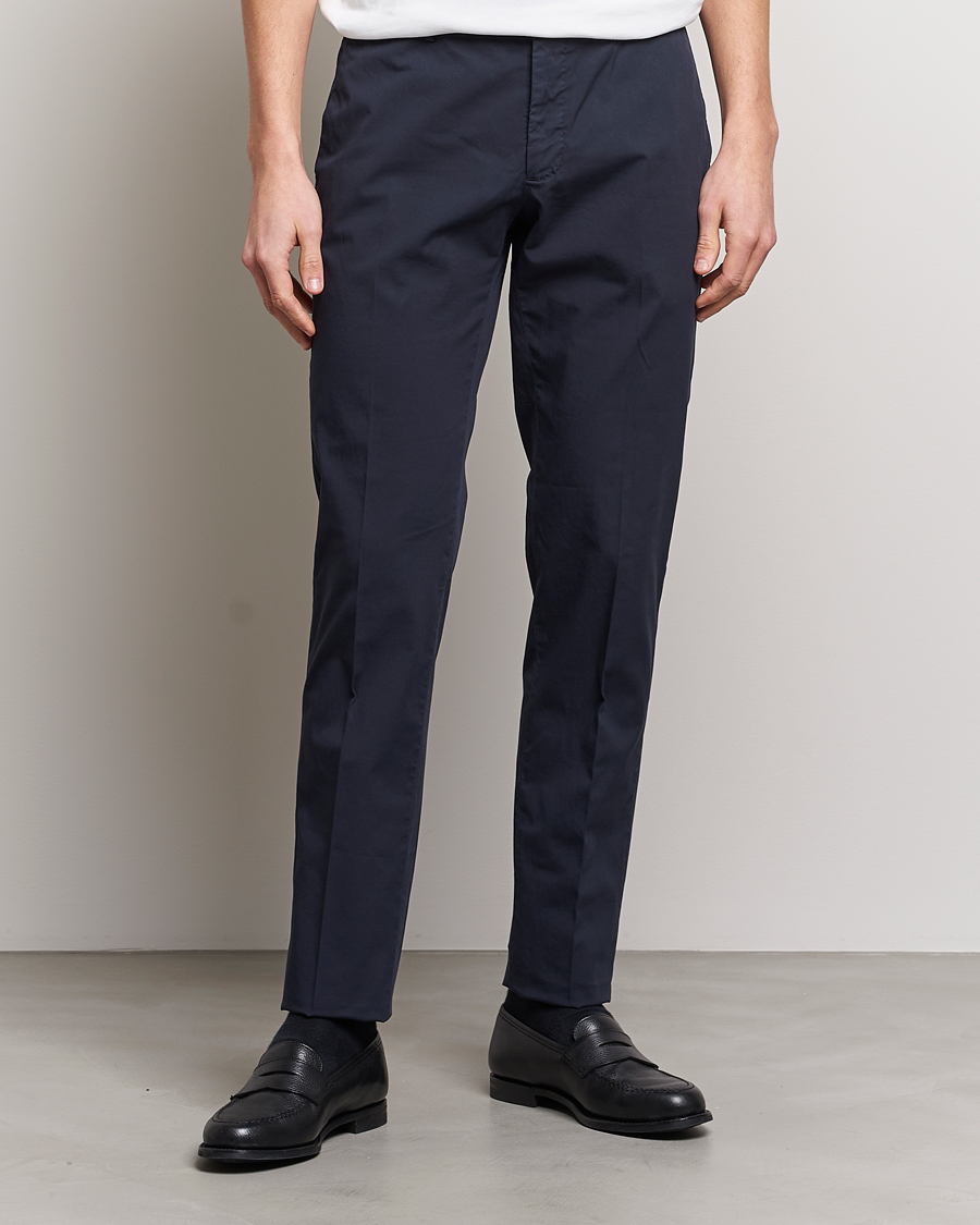 Herren | Hosen | Incotex | Slim Fit Comfort Chinos Navy