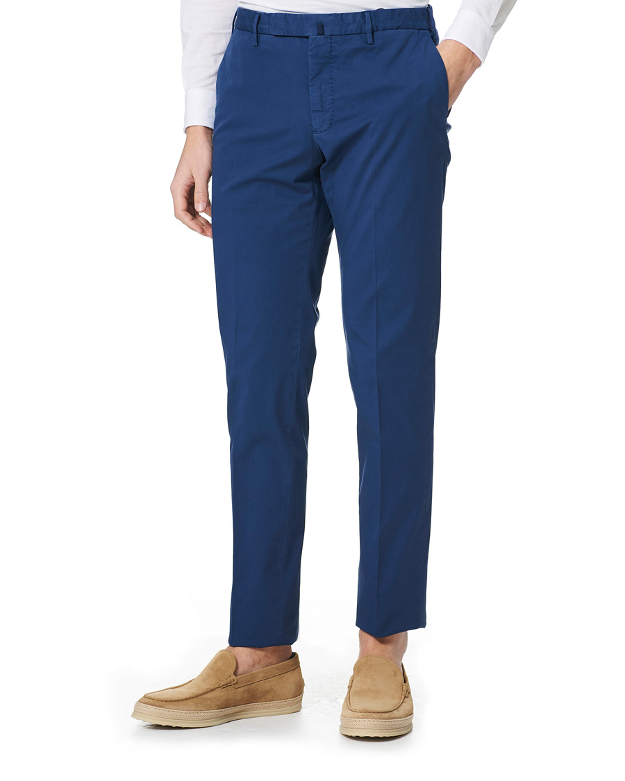 Herren | Hosen | Incotex | Slim Fit Comfort Chinos Royal Blue