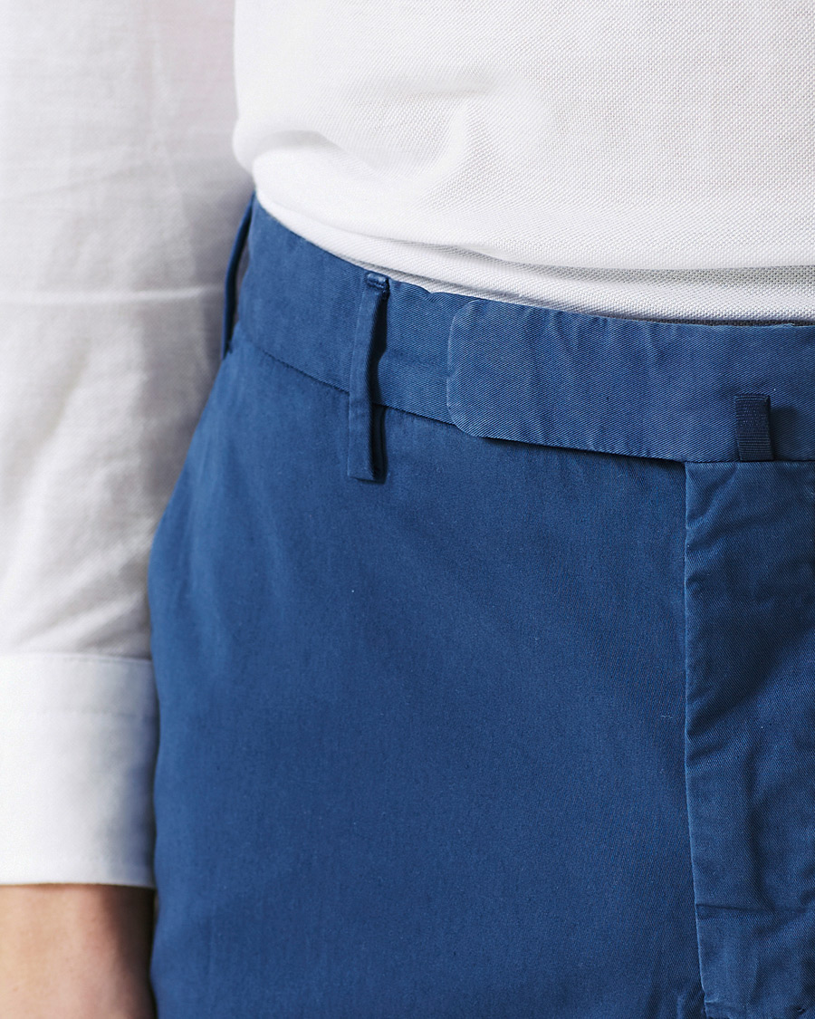 Herren | Hosen | Incotex | Slim Fit Comfort Chinos Royal Blue
