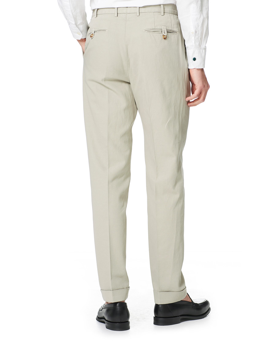 Herren | Hosen | Incotex | Carrot Fit Pleated Trousers Beige
