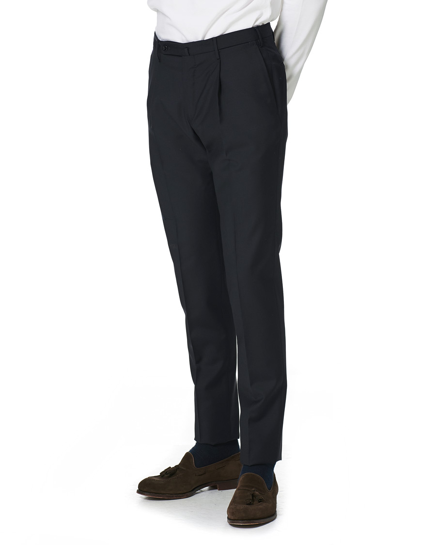 Herren | Hosen | Incotex | Slim Fit Tropical Wool Trousers Navy