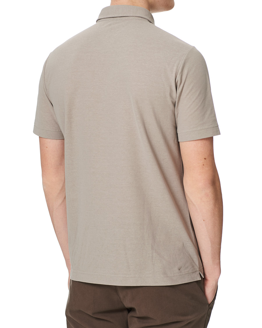 Herren | Poloshirts | Zanone | Ice Cotton Short Sleeve Polo Beige
