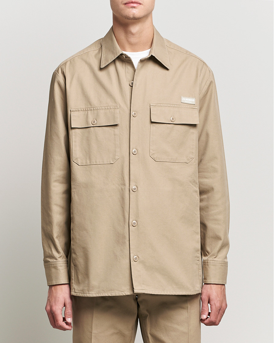 Herren | Hemden | J.Lindeberg | Daze Twill Overshirt Batique Khaki
