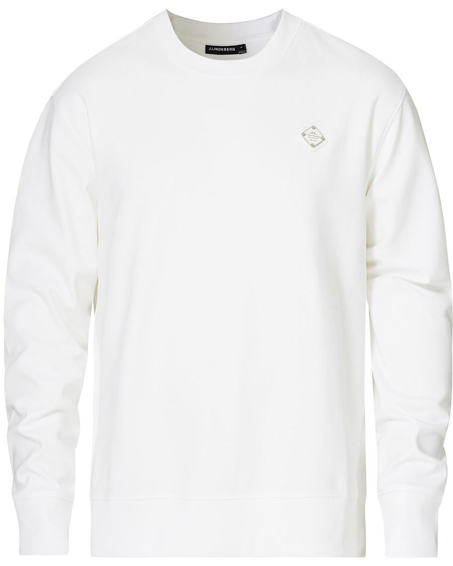 Herren | Pullover | J.Lindeberg | Ivar Interlock Logo Sweatshirt White