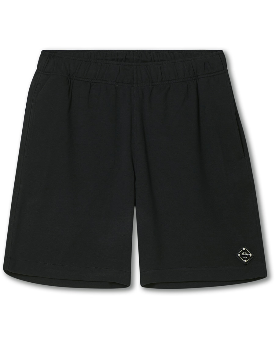 Herren | Shorts | J.Lindeberg | Ivar Interlock Logo Sweat Shorts Black