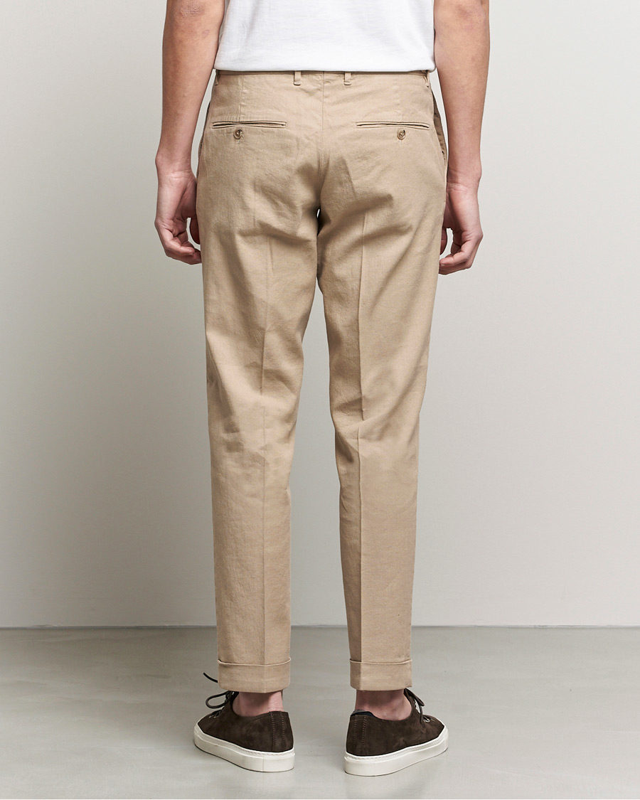 Herren | Hosen | J.Lindeberg | Grant Stretch Cotton/Linen Trousers Batique Khaki