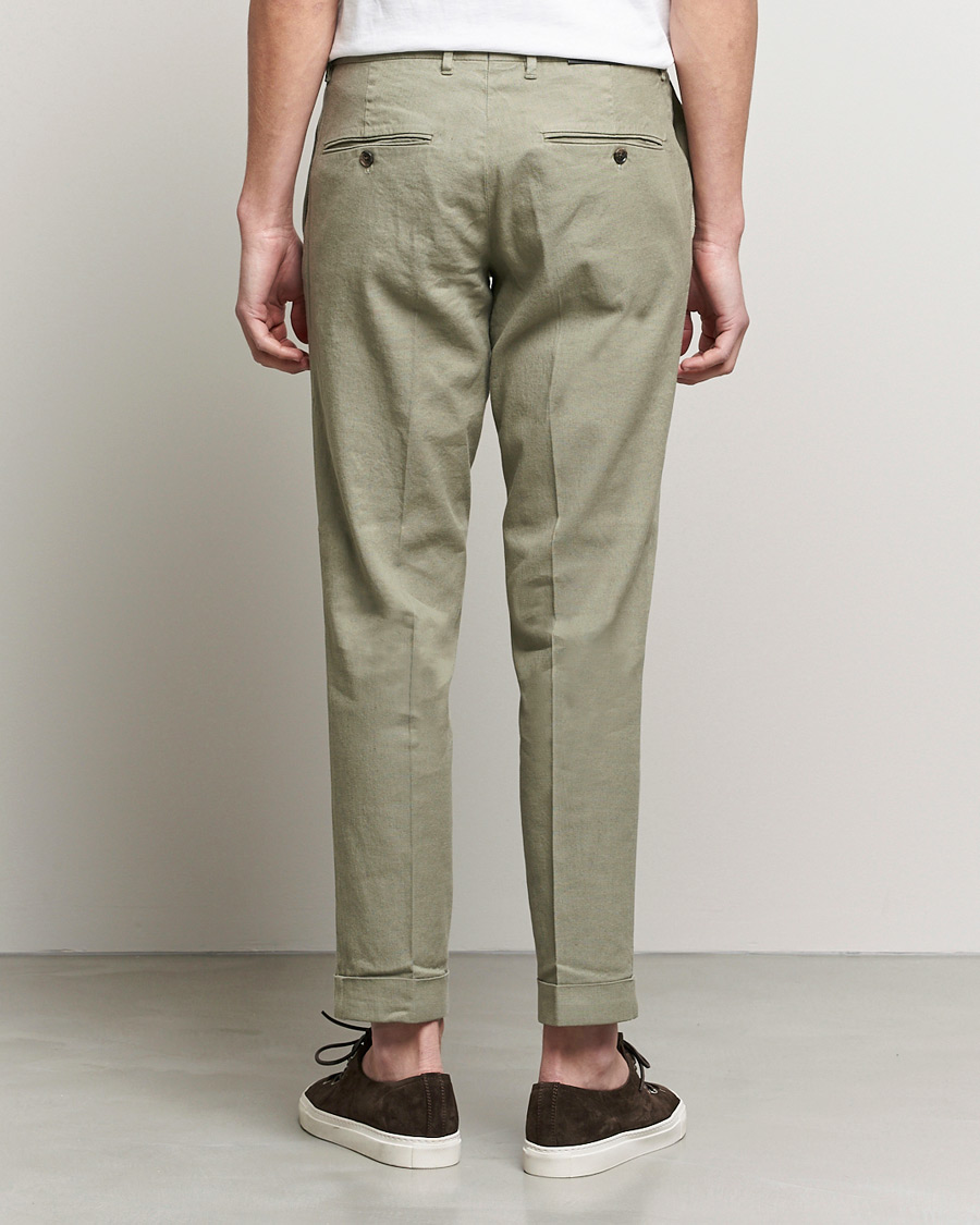 Herren | Hosen | J.Lindeberg | Grant Stretch Cotton/Linen Trousers Vetiver