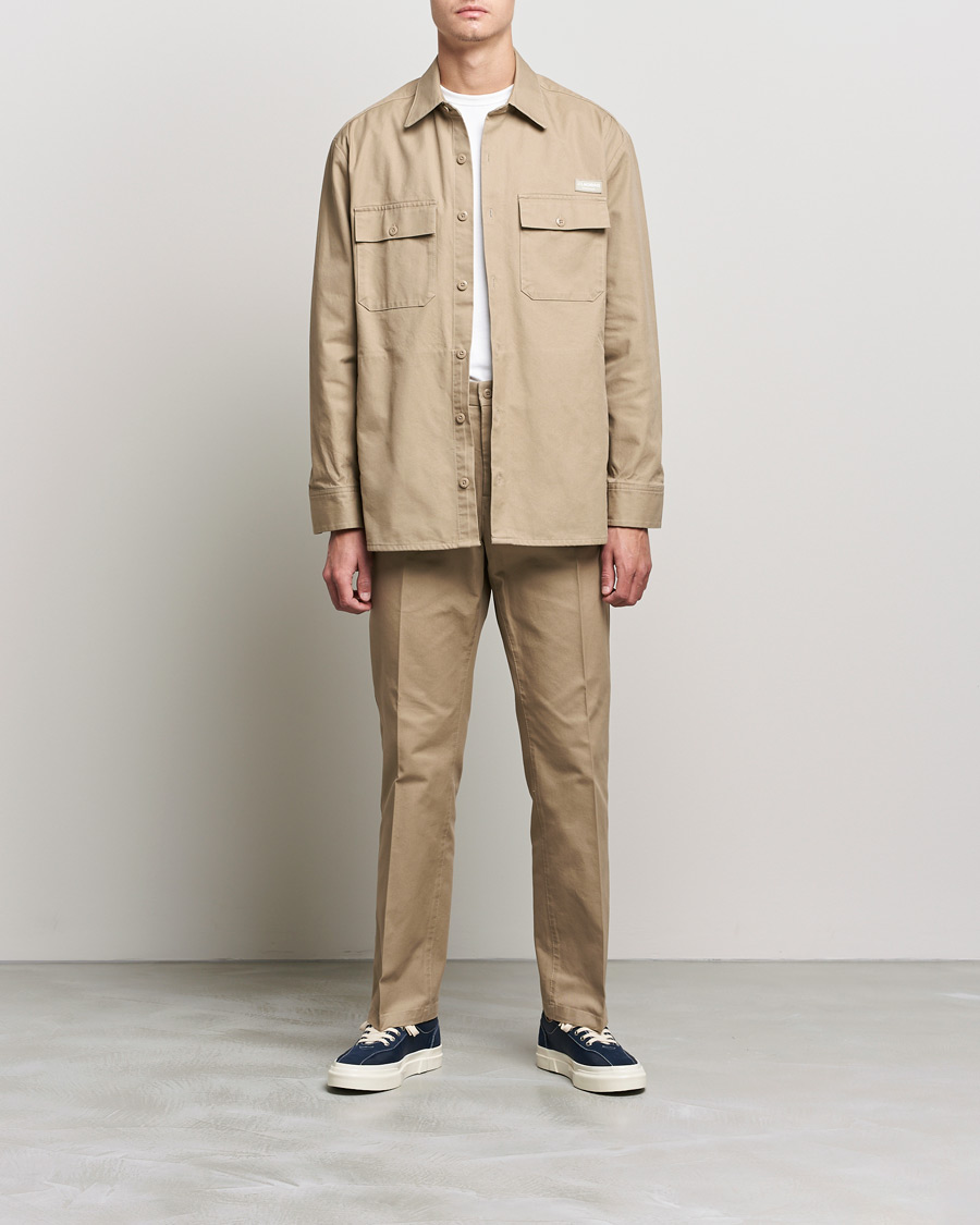 Herren | Hosen | J.Lindeberg | Dropper Twill Work Pants Batique Khaki