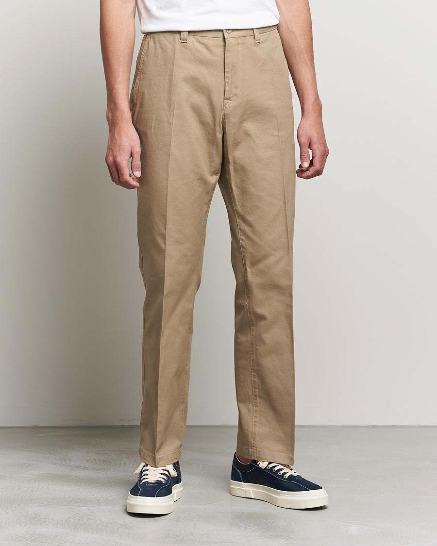 Herren | Hosen | J.Lindeberg | Dropper Twill Work Pants Batique Khaki