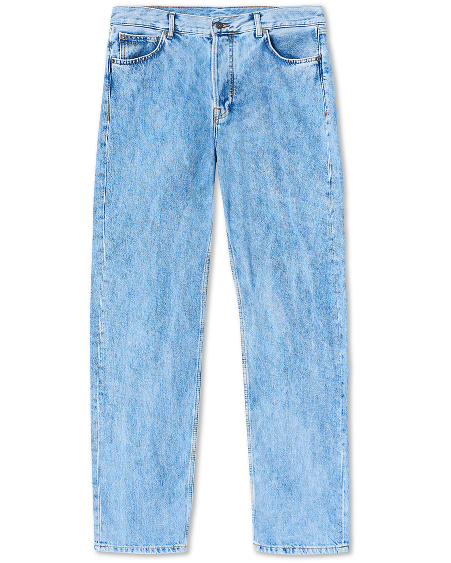 Herren | Jeans | J.Lindeberg | Johnny Light Washed Loose Jeans Light Blue