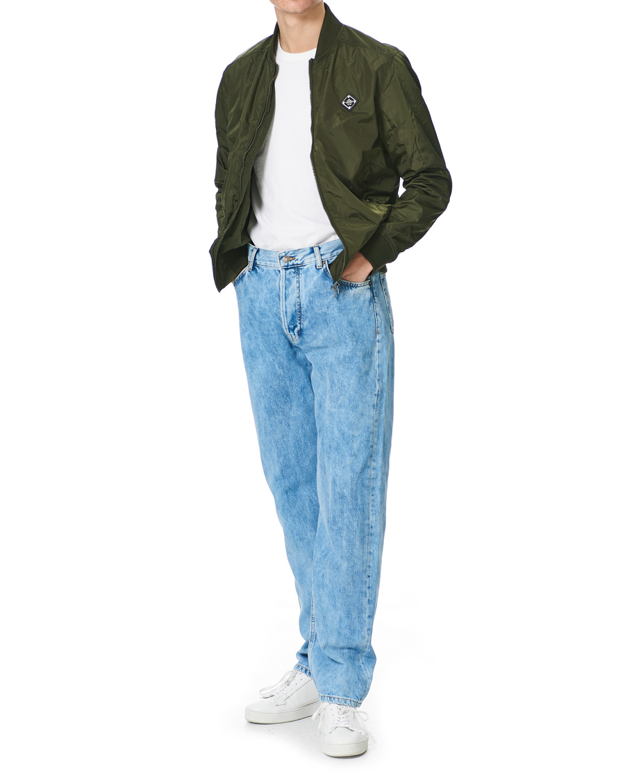 Herren | Jeans | J.Lindeberg | Johnny Light Washed Loose Jeans Light Blue