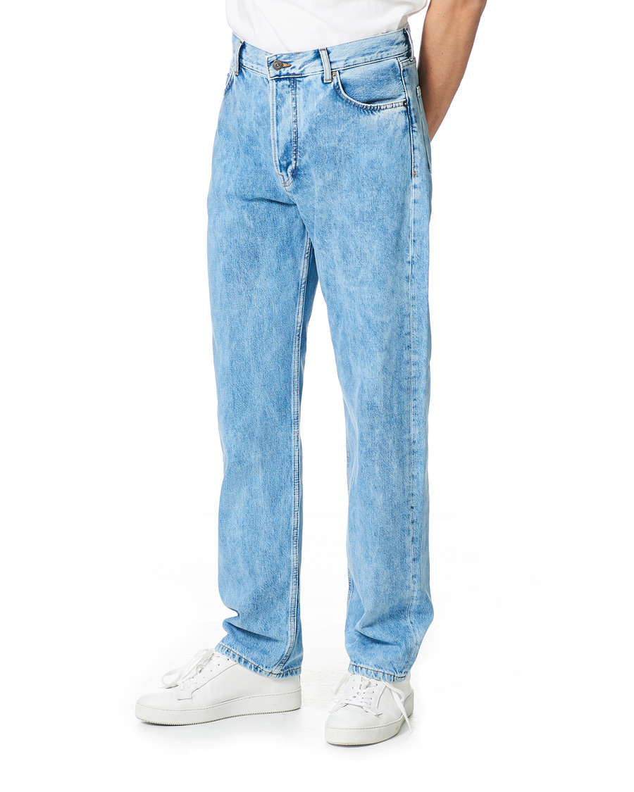 Herren | Jeans | J.Lindeberg | Johnny Light Washed Loose Jeans Light Blue