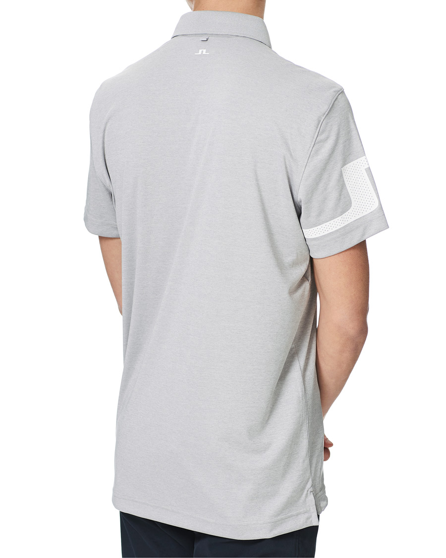 Herren | Poloshirts | J.Lindeberg | Heath Regular Fit Golf Polo Micro Chip Melange