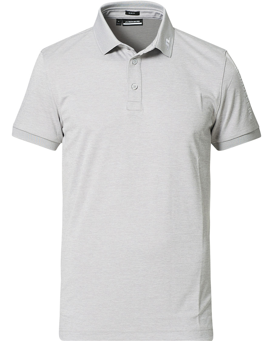 Herren | Poloshirts | J.Lindeberg | Tour Tech Slim Fit Golf Polo Micro Chip Melange