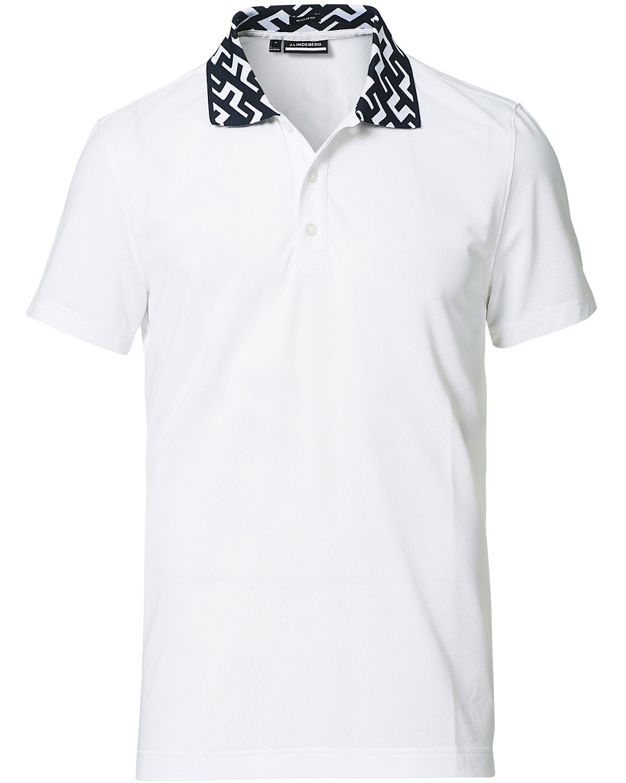Herren | Poloshirts | J.Lindeberg | Karter Regular Fit Golf Polo White
