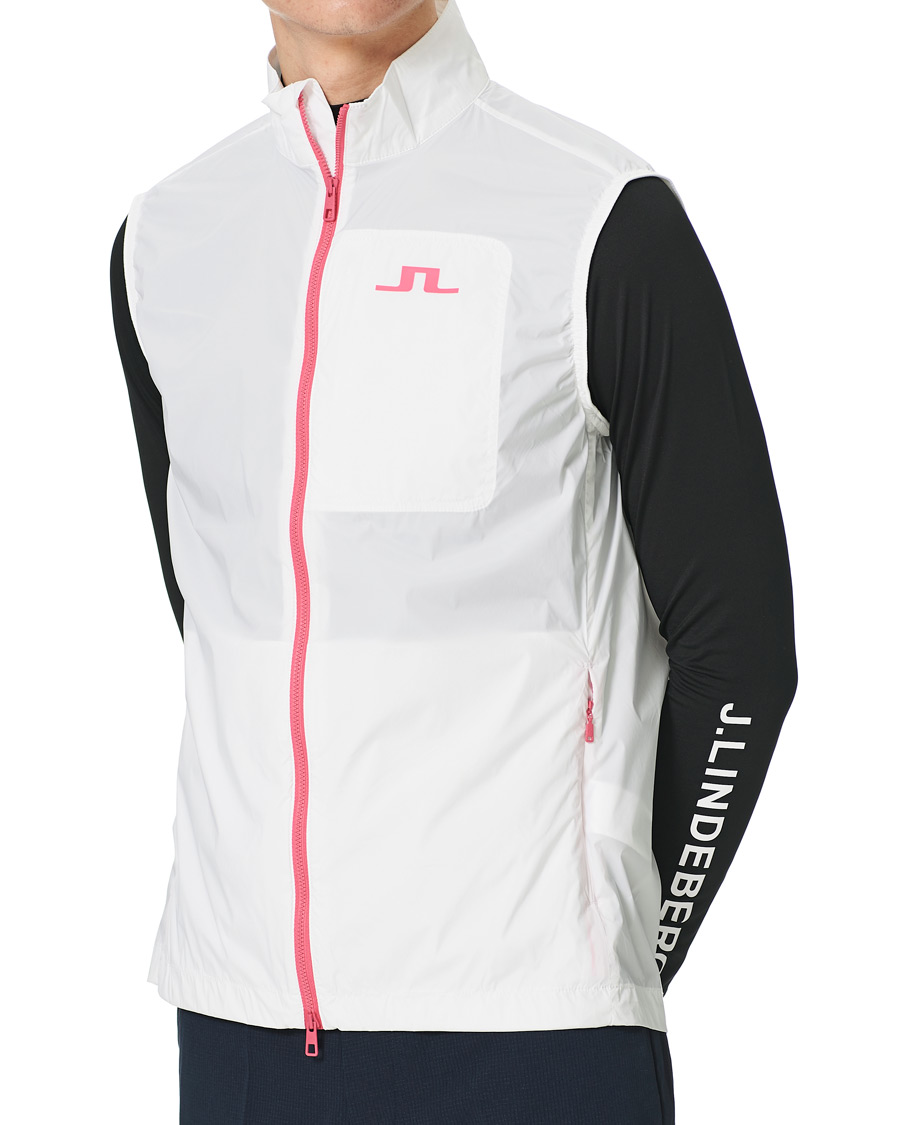 Herren | Pullover | J.Lindeberg | Ash Light Packable Golf Vest White
