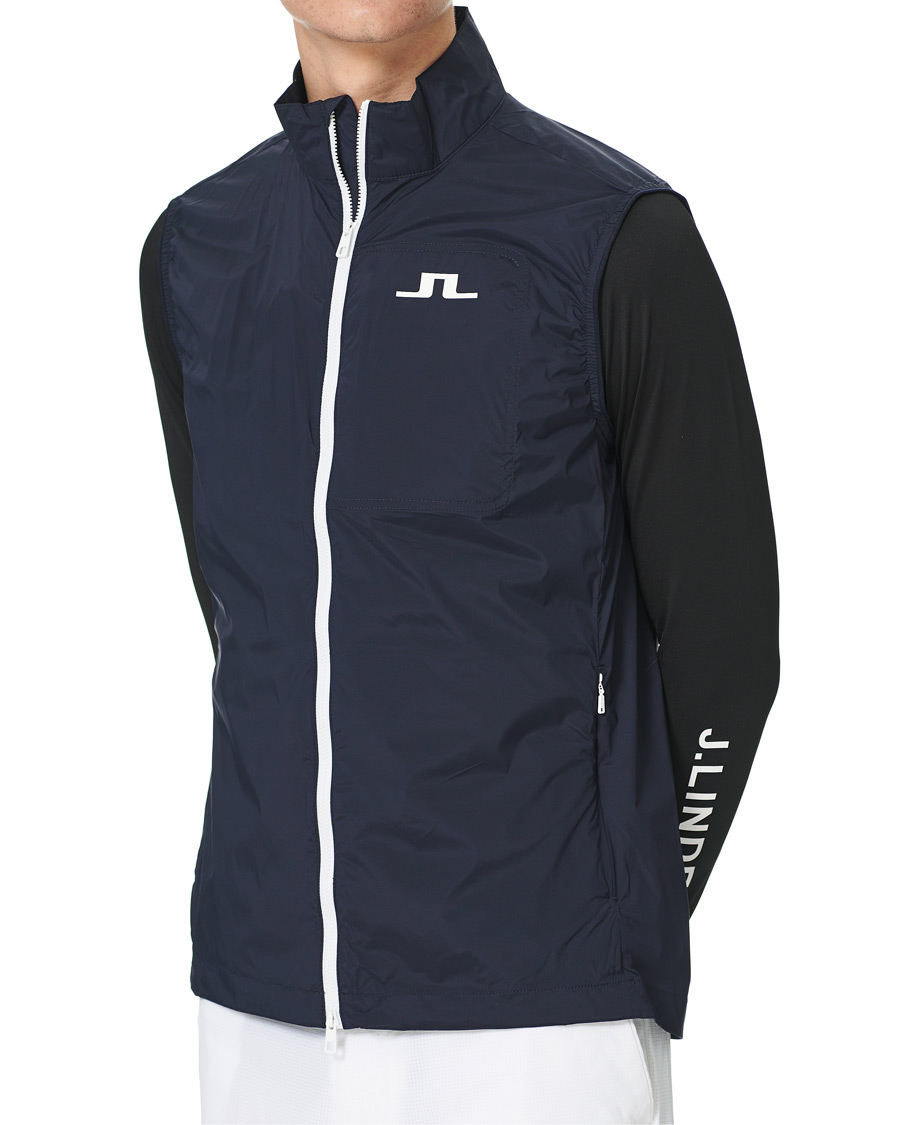 Herren | Pullover | J.Lindeberg | Ash Light Packable Golf Vest JL Navy