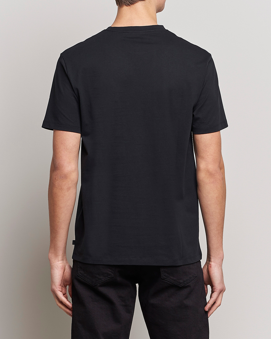 Herren | T-Shirts | J.Lindeberg | Sid Cotton Crew Neck Tee Black