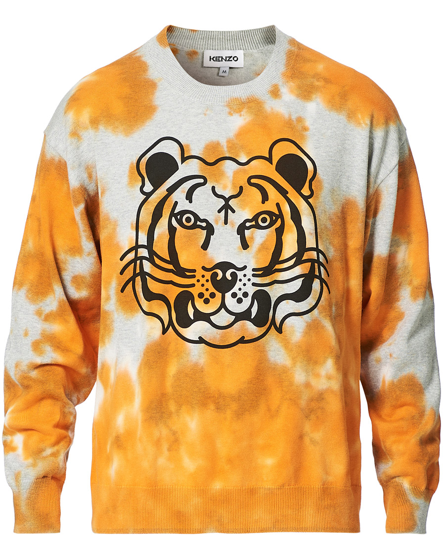 Herren | Pullover | KENZO | Tie Dye Tiger Deep Orange