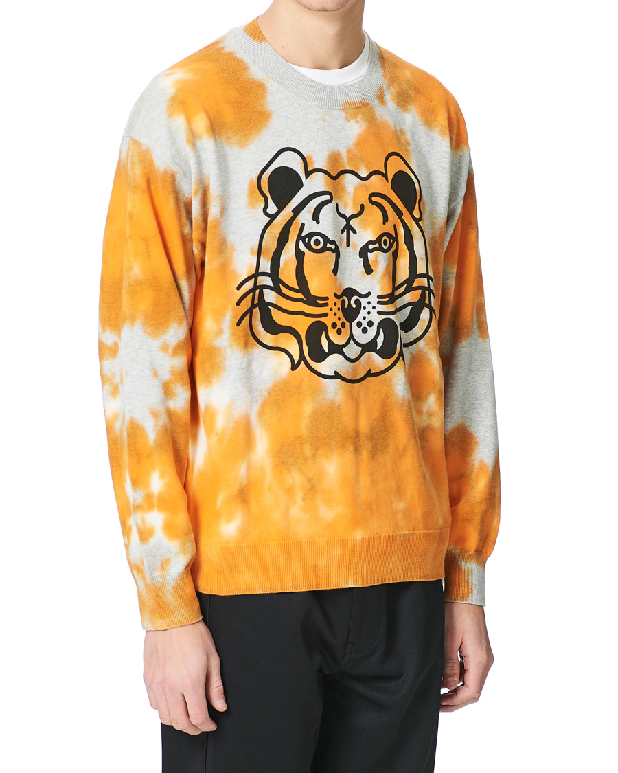 Herren | Pullover | KENZO | Tie Dye Tiger Deep Orange