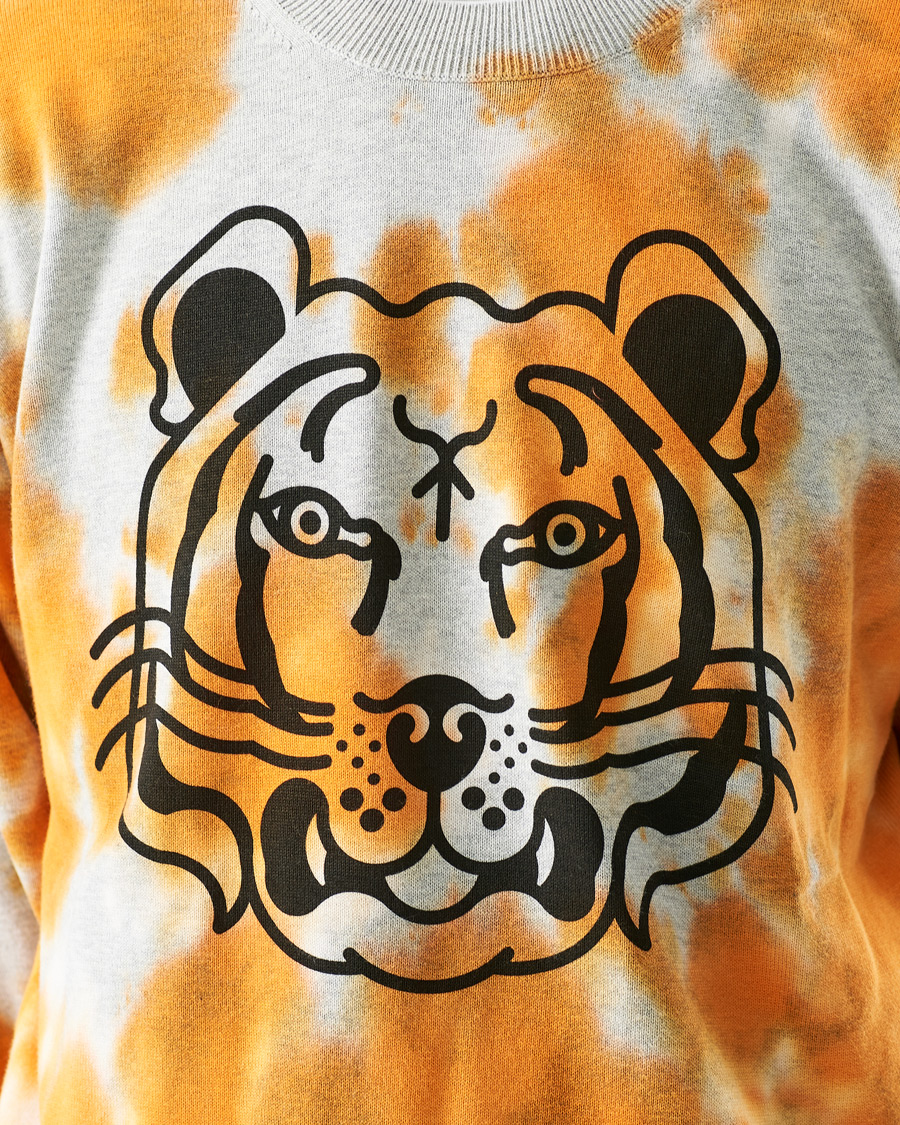 Herren | Pullover | KENZO | Tie Dye Tiger Deep Orange