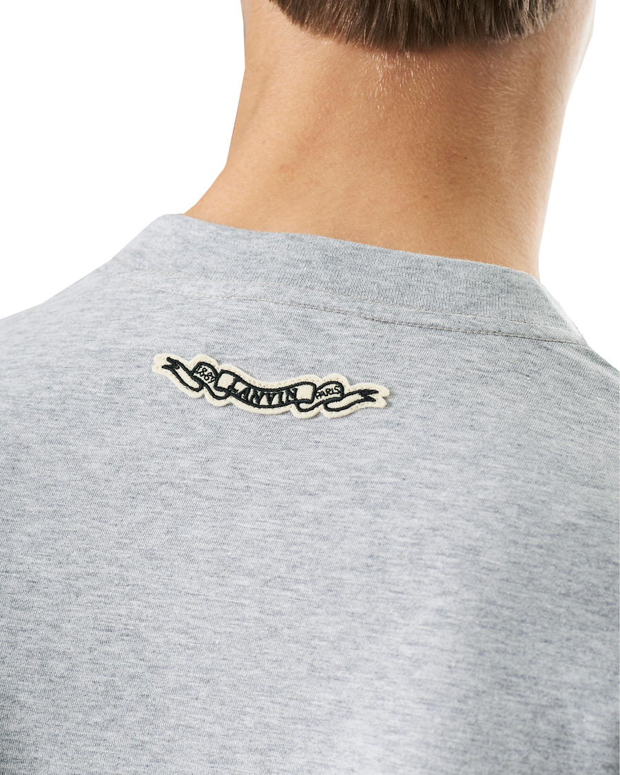 Herren | T-Shirts | Lanvin | Oversize Printed T-Shirt Light Grey