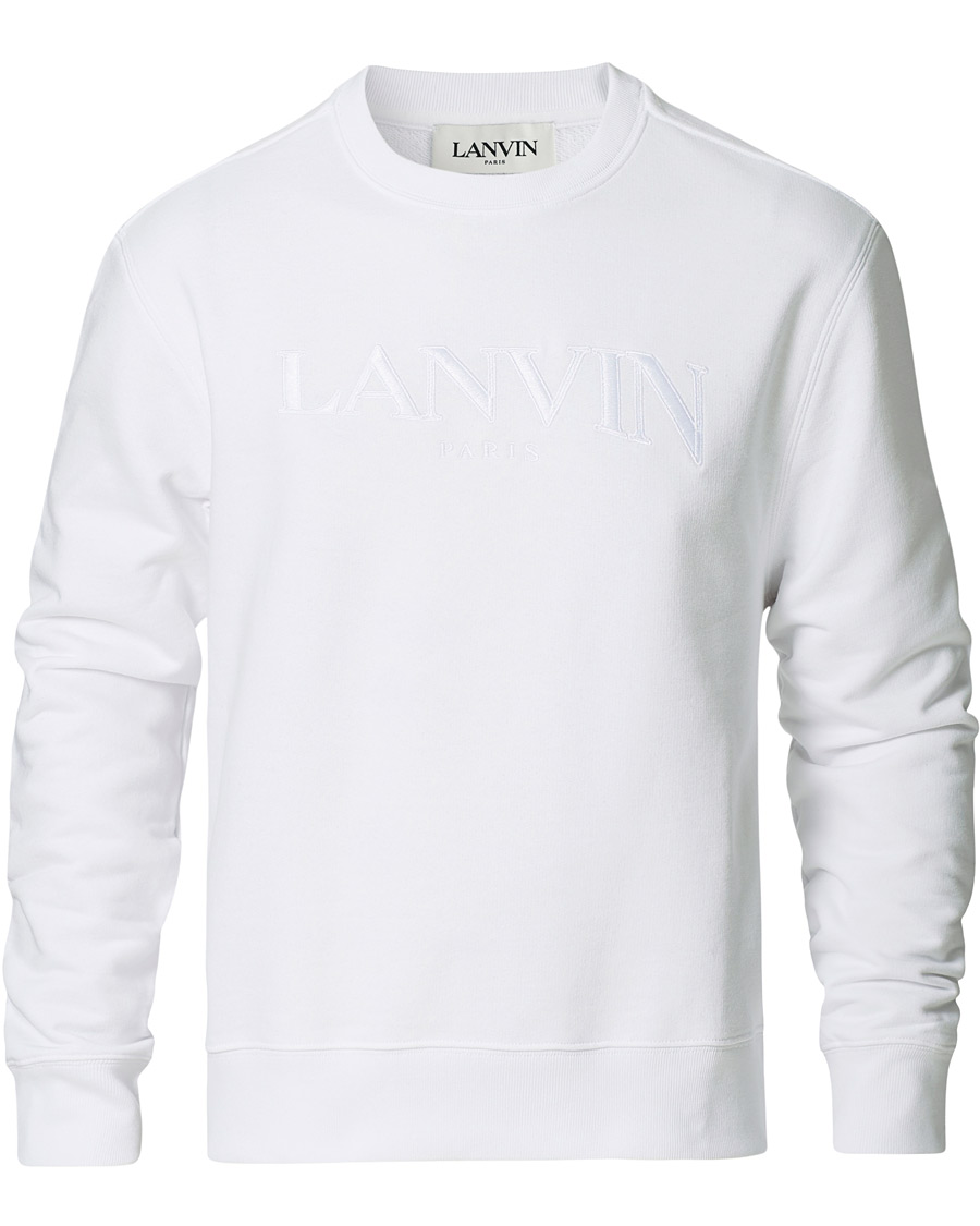 Herren | Pullover | Lanvin | Embroidered Logo Sweatshirt White