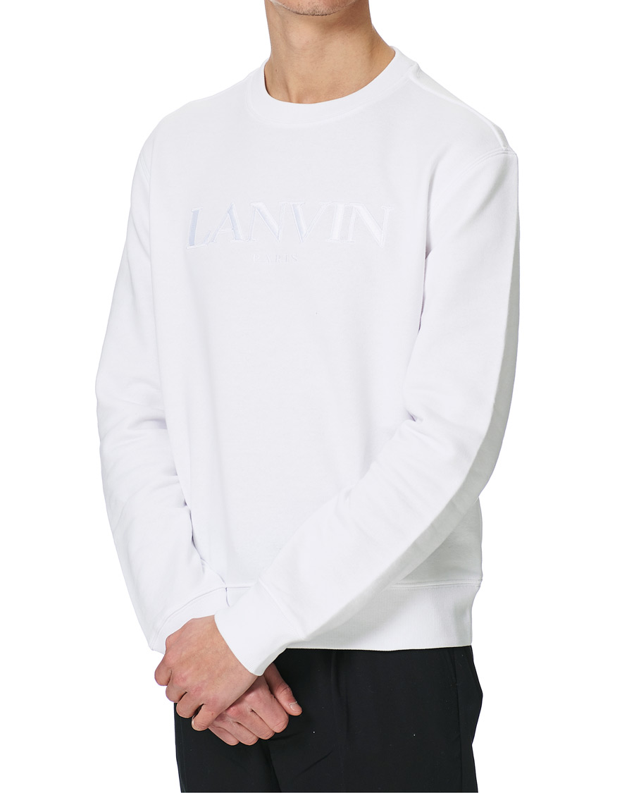 Herren | Pullover | Lanvin | Embroidered Logo Sweatshirt White