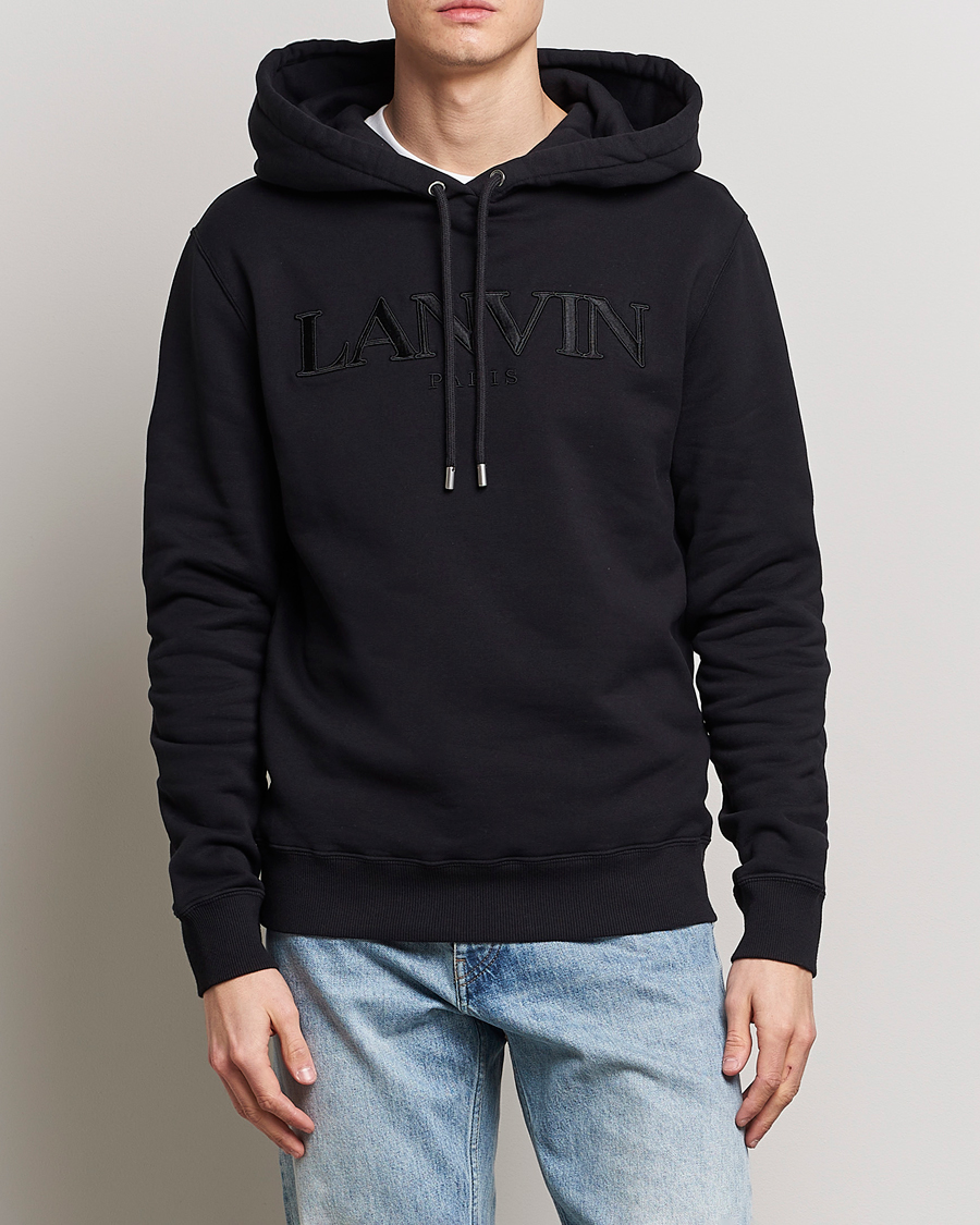 Herren | Lanvin | Lanvin | Curb Logo Hoodie Black