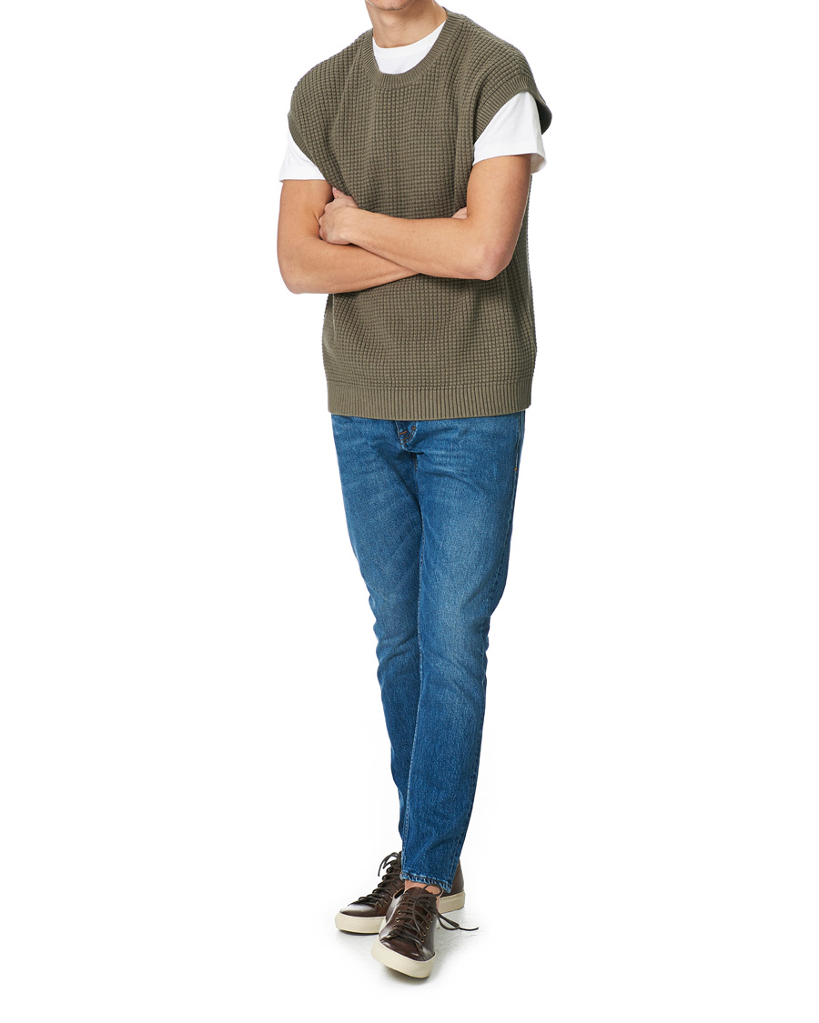 Herren | Pullover | Tiger of Sweden | Clemente Knitted Vest Light Khaki