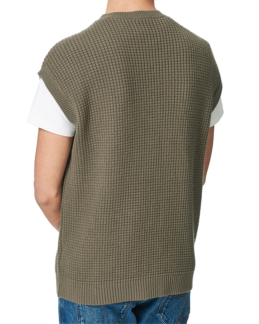 Herren | Pullover | Tiger of Sweden | Clemente Knitted Vest Light Khaki