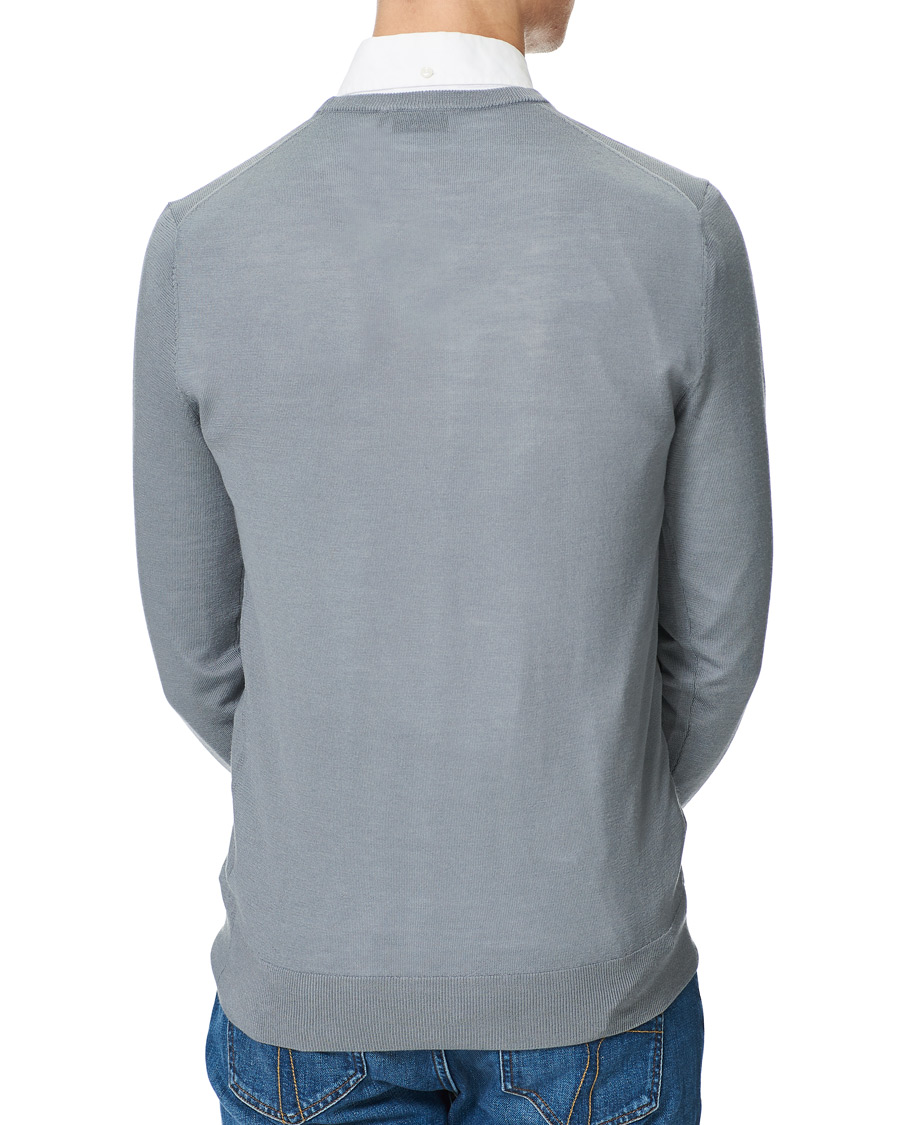 Herren | Pullover | Tiger of Sweden | Nichols Extra Fine Merino Crew Neck Steel Grey