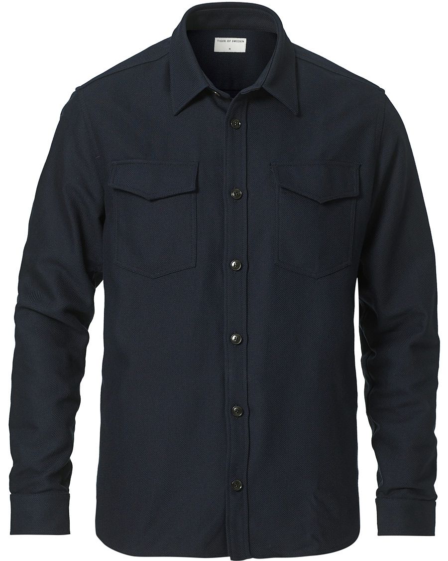 Herren | Hemden | Tiger of Sweden | Arnou Overshirt Light Ink