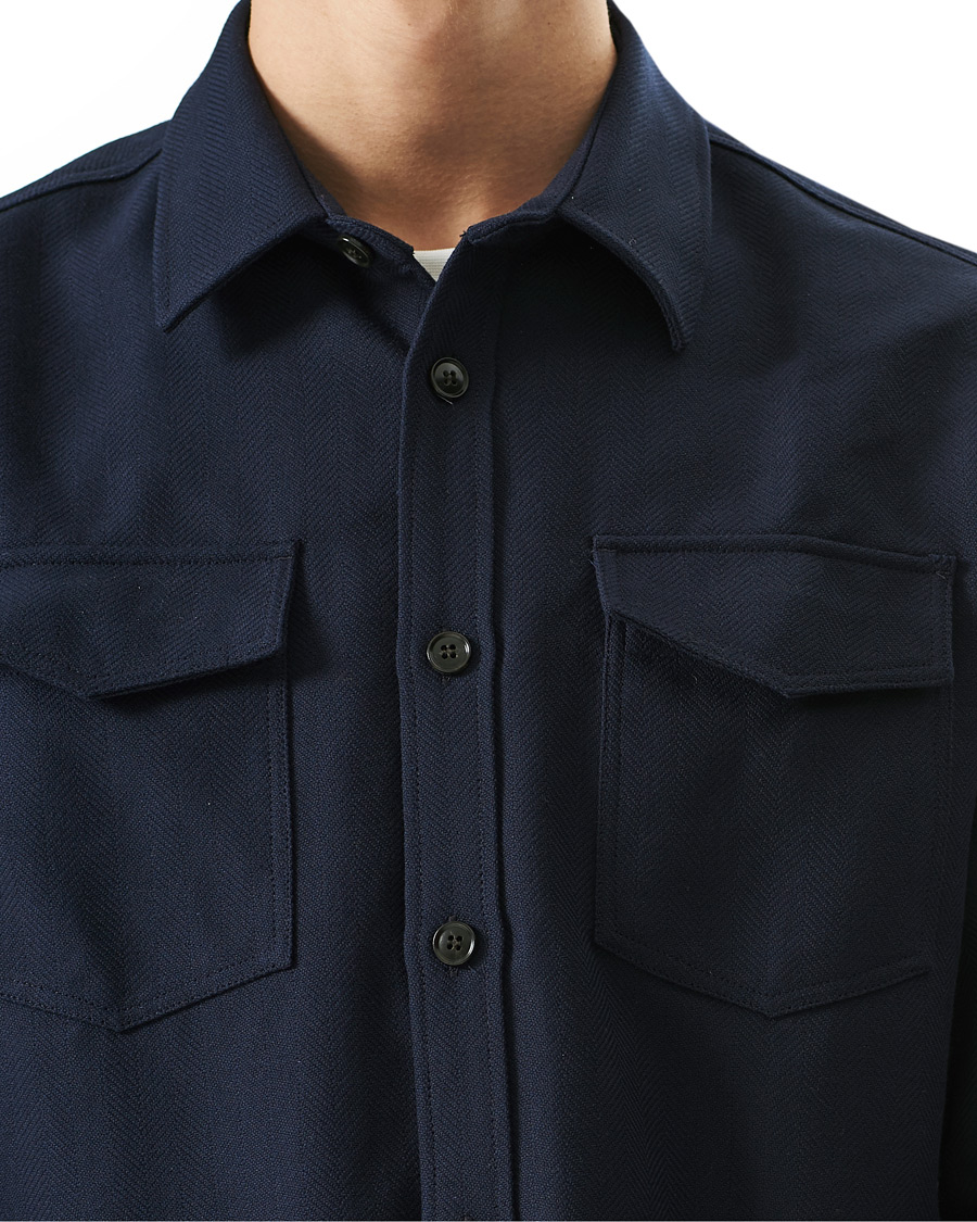 Herren | Hemden | Tiger of Sweden | Arnou Overshirt Light Ink