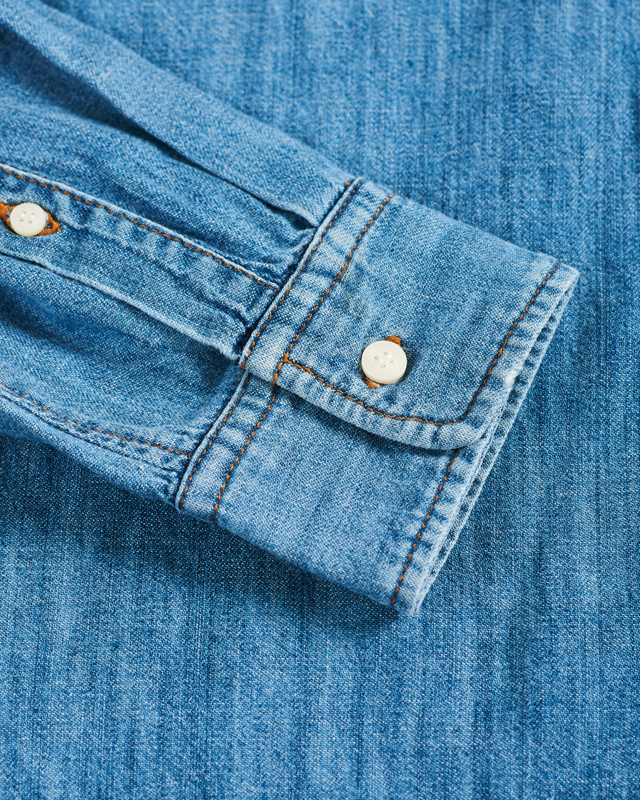 Herren | Hemden | Tiger of Sweden | Benjad Denim Shirt Light Blue