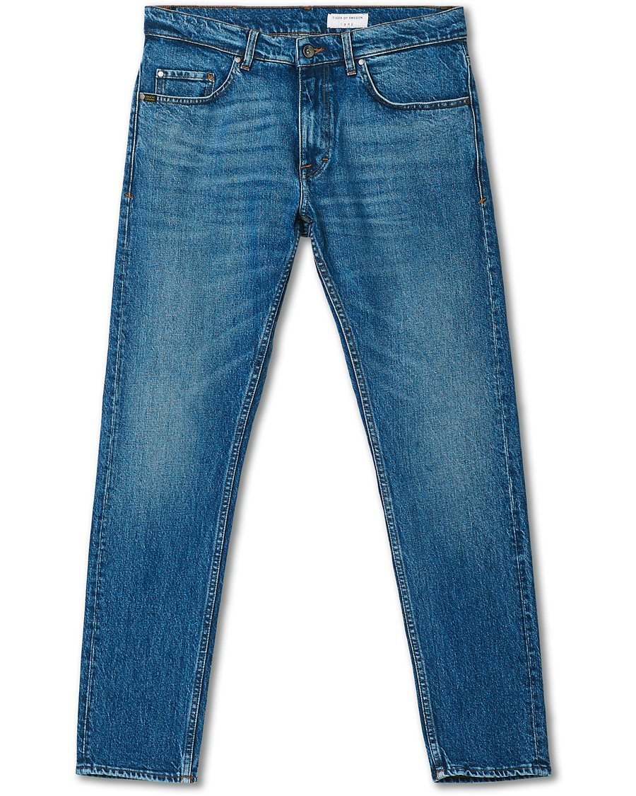 Herren | Jeans | Tiger of Sweden | Pistolero Stretch Cotton Jeans Royal Blue