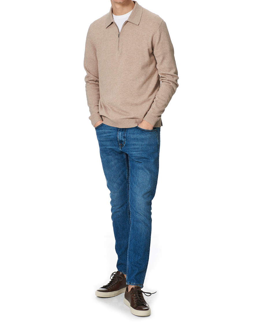 Herren | Jeans | Tiger of Sweden | Pistolero Stretch Cotton Jeans Royal Blue