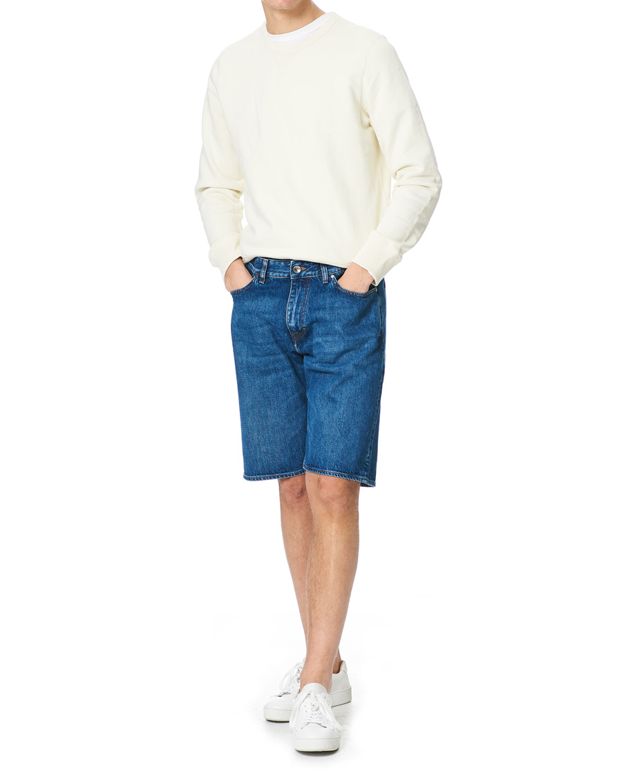 Herren | Shorts | Tiger of Sweden | Kylian Jeans Shorts Royal Blue